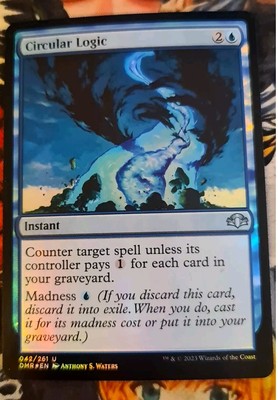 MTG Circular Logic Dominaria Remastered   Foil Nm 2023 Counterspell Magic Og