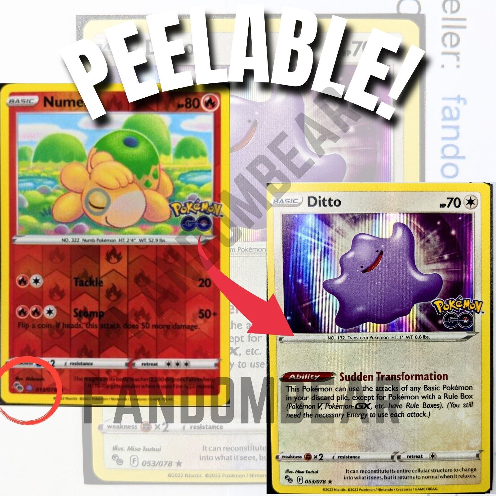 Pokemon TCG has a new peel-off sticker card with Ditto. YGO can do the same  : r/masterduel