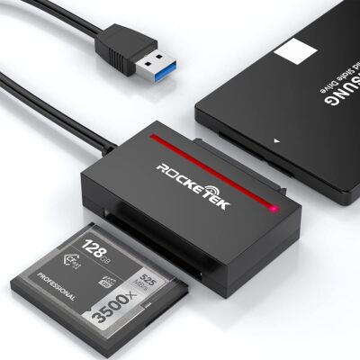 CFast Card Reader, Rocketek USB 3.0 to SATA Adapter Converter Cable for...