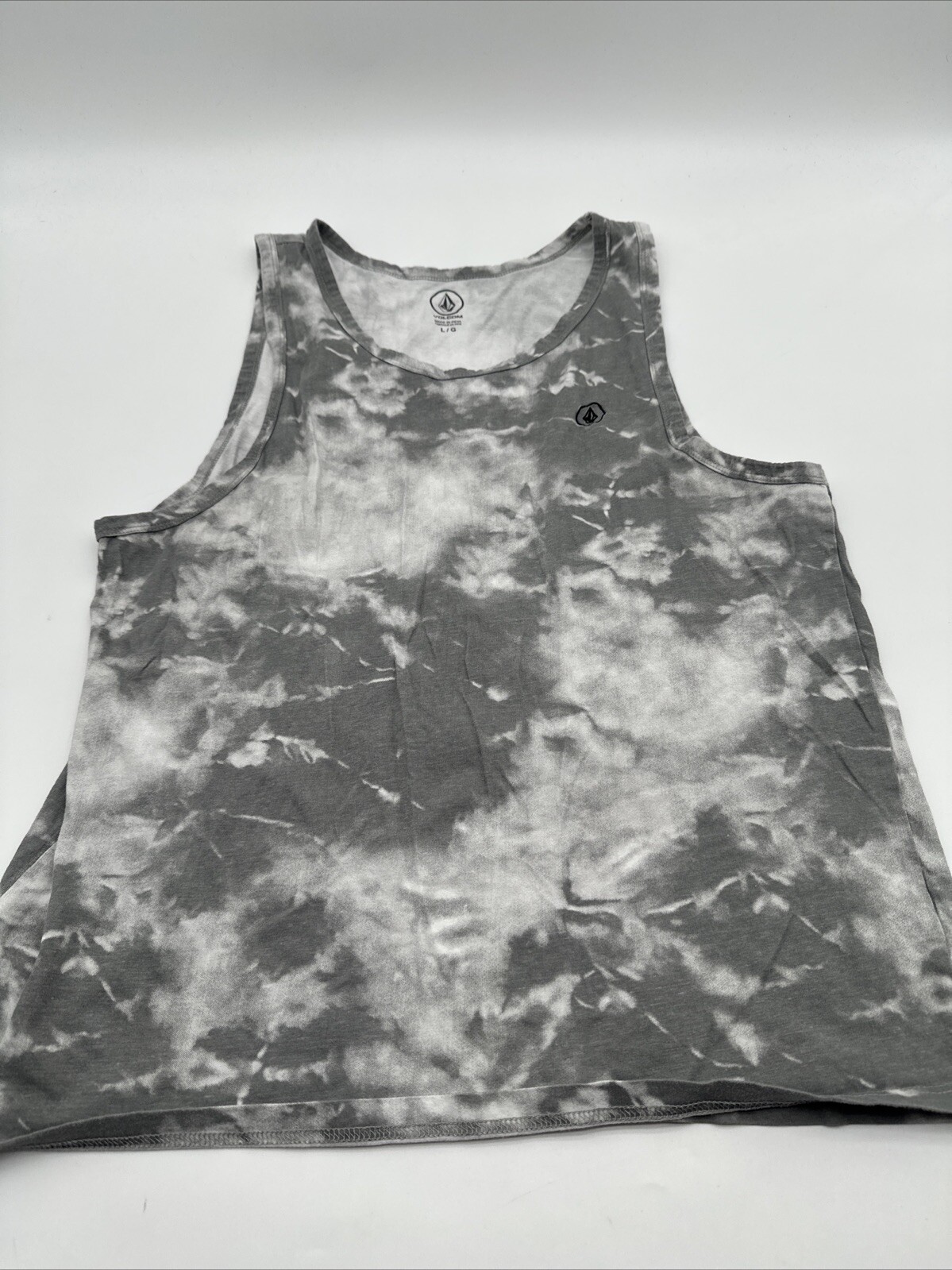 Volcom Tank Top Women Large Logo Gray ..#18876