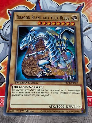 Yu Gi Oh Karte BLAUÄUGIGER WEISSER DRACHE SBCB-FR087 SPEED DUEL
