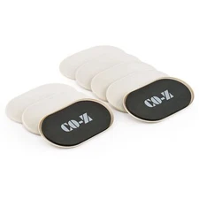 8-Pack 6x9.5in Oval Reusable Furniture Sliders for Carpet and Hardwood Floors