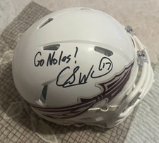 CHARLIE WARD AUTOGRAPHED FLORIDA STATE MINI HELMET W/COA & PIC
