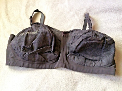 Goddess BBW 48F Chocolate Vintage Full Coverage   Lace Soft Cup Style 386 NIB