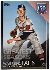 2019 Topps Update WARREN SPAHN 