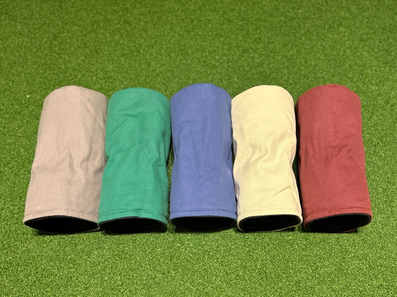 Canvas driver barrel head cover - perfectly par golf co
