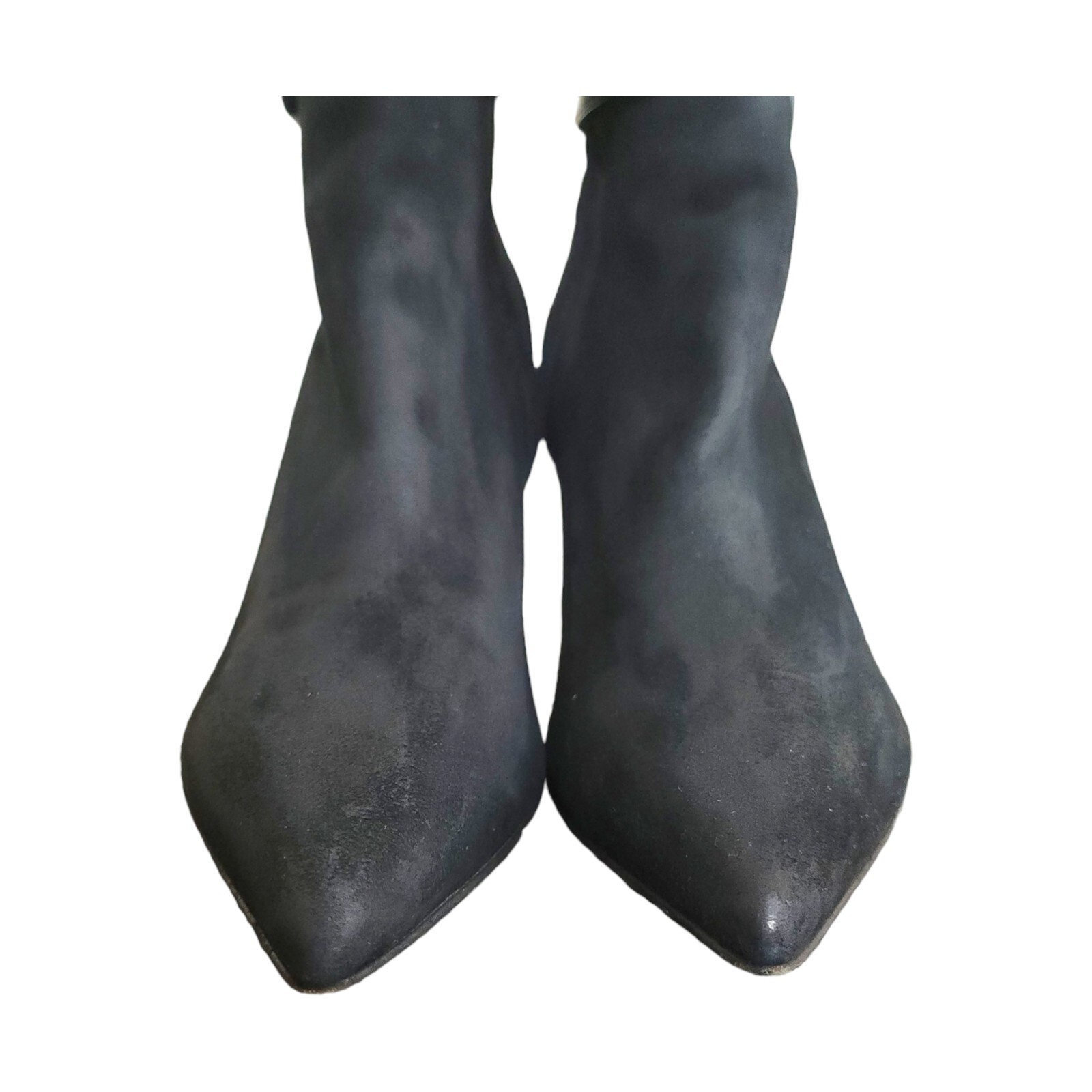 Stivaletti donna Saint Laurent neri scamosciati vernice taglia UK 8