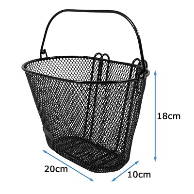 LUCKYLY-Paniers Avant De VéLo En Forme De D En Osier De VéLo En Rotin