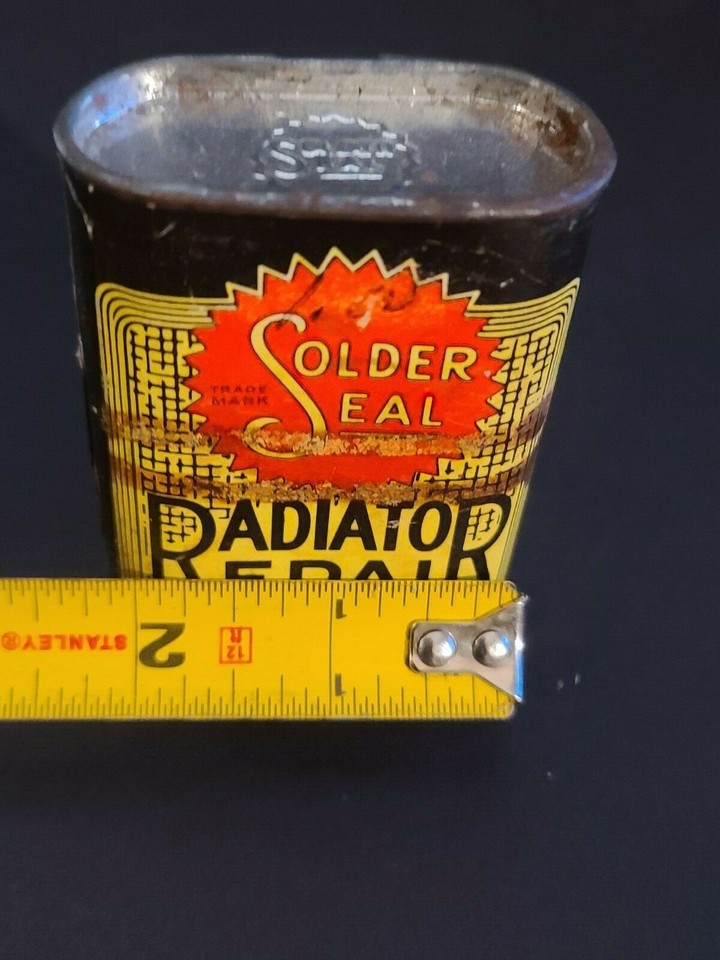 Vintage Car Solder Seal Radiator Repair Tin, 3 1/4