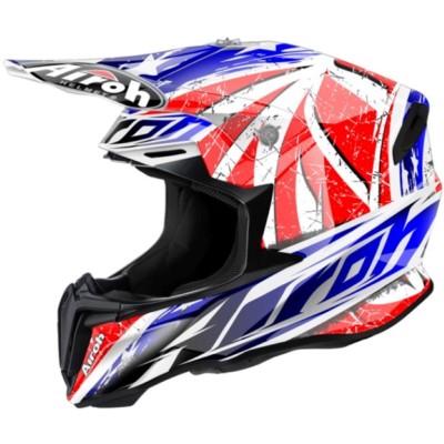 AIROH TWIST GLÄNZENDER MOTOCROSS HELM ACU GOLD STEMPEL PASSEND