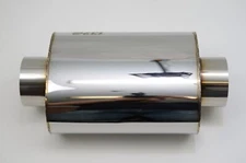 1320 ultra quiet resonator muffler stainless steel universal 3.5" inlet & out