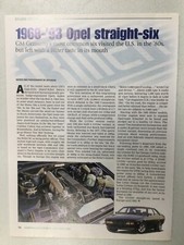 HMN 430 Article Below The Hood Engine 1968 - 1993 Opel Straight Six Dec 2007 1pg