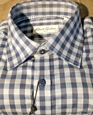NWT Robert Graham men's 15 1/2 Long Sleeve Button Down Shirt Fancy Jacq Checks C