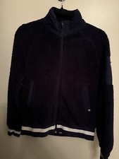 Figs Scrubs Bomber Jacket Women  s Small. Navy.
