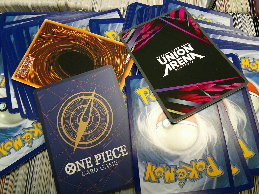 Massive Mixed TCG Lot - Yu-Gi-Oh Union Arena Pokemon One Piece Cards  