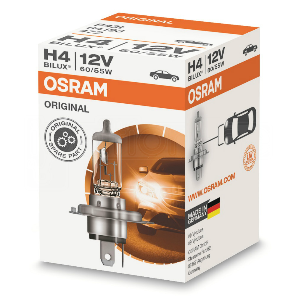 OSRAM H4 472 12v 60/55w Halogen Headlights Fog Light Car Bulb Original Parts