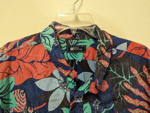 REYN SPOONER Multi-pattern Short Sleeve Pull-over Shirt Men - Size Xl Hawaiian - Picture 2 of 11