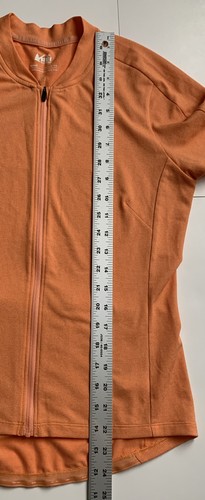 REI Co-op Women’s Coral Orange Junction S/S Full-Zip Cycling Jersey Size S - Picture 12 of 16