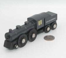 Brio Wooden Railway Polar Express Train Engine w/ Tender 32501 works w/ Thomas