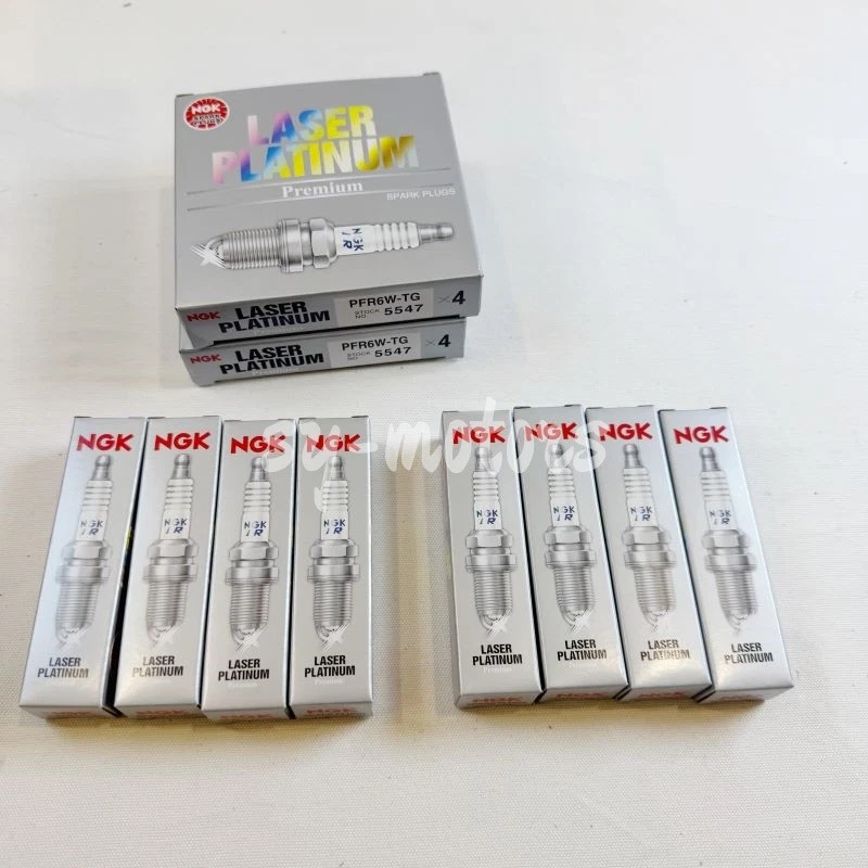 Pacote com 8 velas de ignição NGK laser platina para 2007-2012 Audi A8 Quattro V8-4.2L - Imagem 2 de 4