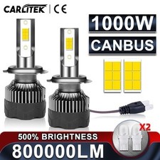 LED H7 H4 H11 9005 9006 Headlight Bulb 1000W 12V Universal Car