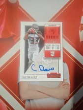 2018 Panini Contenders Football Rookie Ticket Autograph Carlton Davis