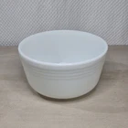 Vintage Pyrex Hamilton Beach White Milk Glass Ribbed Mixing Bowl 8.75”x4.75”