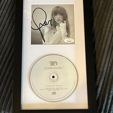 Taylor Swift framed Tortured Poets Department TTPD Signed CD JSA COA AUTOGRAPH