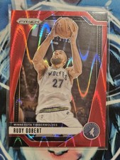 2024-25 Panini Prizm - Rudy Gobert #159 Red Seismic Prizm /299