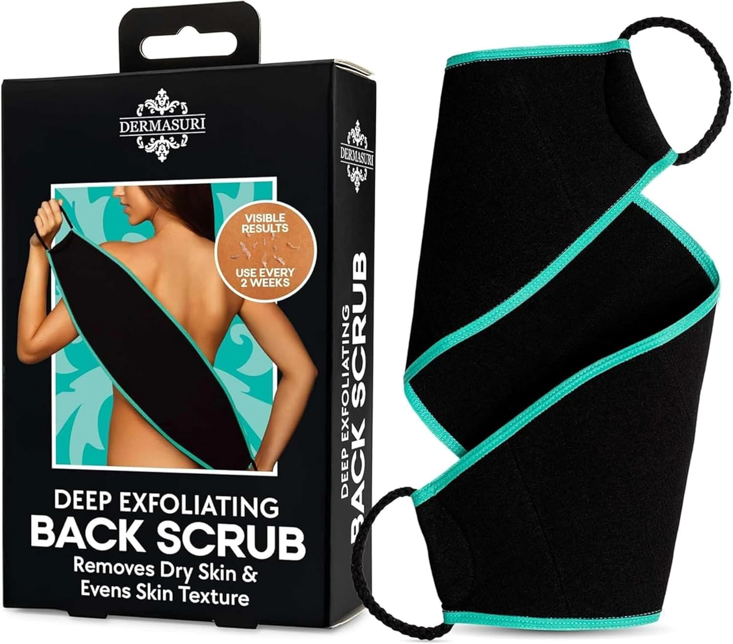 Deep Exfoliating Back Scrubber - Body Exfoliator Scrub - Exfoliating Shower Towe
