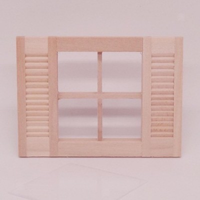1/12 Puppenhaus Holz Fensterläden Fenster Leben Zum Selbermachen Zubehör Spielset