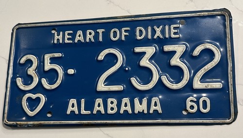 VTG 1960 ALABAMA LICENSE PLATE - Picture 8 of 8
