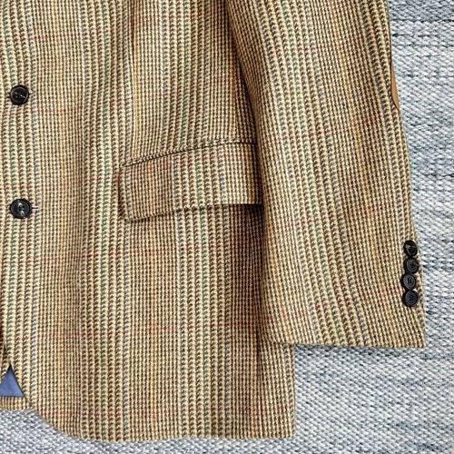 Reid & Taylor Scotland Wool Tweed Blazer Size 42R Houndstooth Sport Coat Jacket - Picture 10 of 24