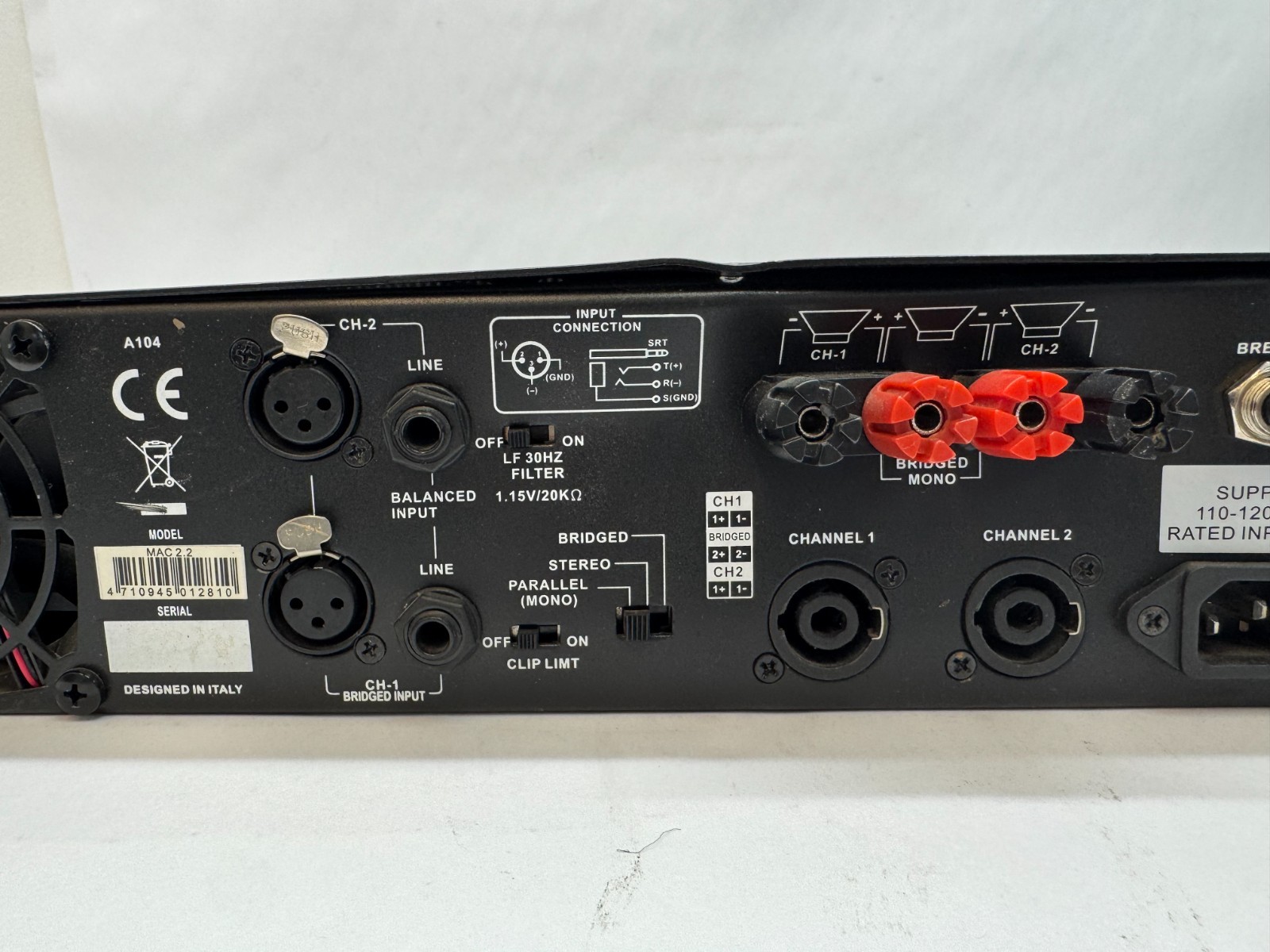 alto mac 2.2 stereo power amplifier