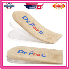 Adjustable Orthopedic Heel Lift Inserts, Height Increase Insole for Leg Length D