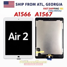 White Touch Screen Digitizer Glass LCD Screen Display for iPad Air 2 A1566 A1567