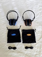2 New Simolio SM 561B Foldable Adjustable Headband Over Ear Cup IR Headphones