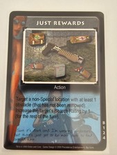 Tomb Raider CCG B124 - Just Reward - Big Guns Rare Card
