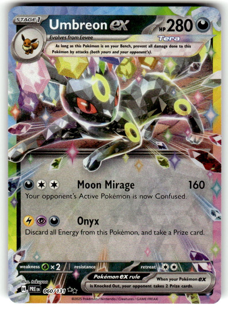 Pokemon TCG Prismatic Evolutions #060/131 Umbreon ex NM