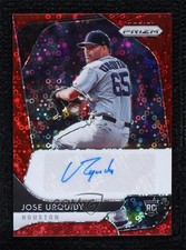 2020 Prizm Rookie Quick Pitch Red Donut Circle 15/35 Jose Urquidy Auto 10ea