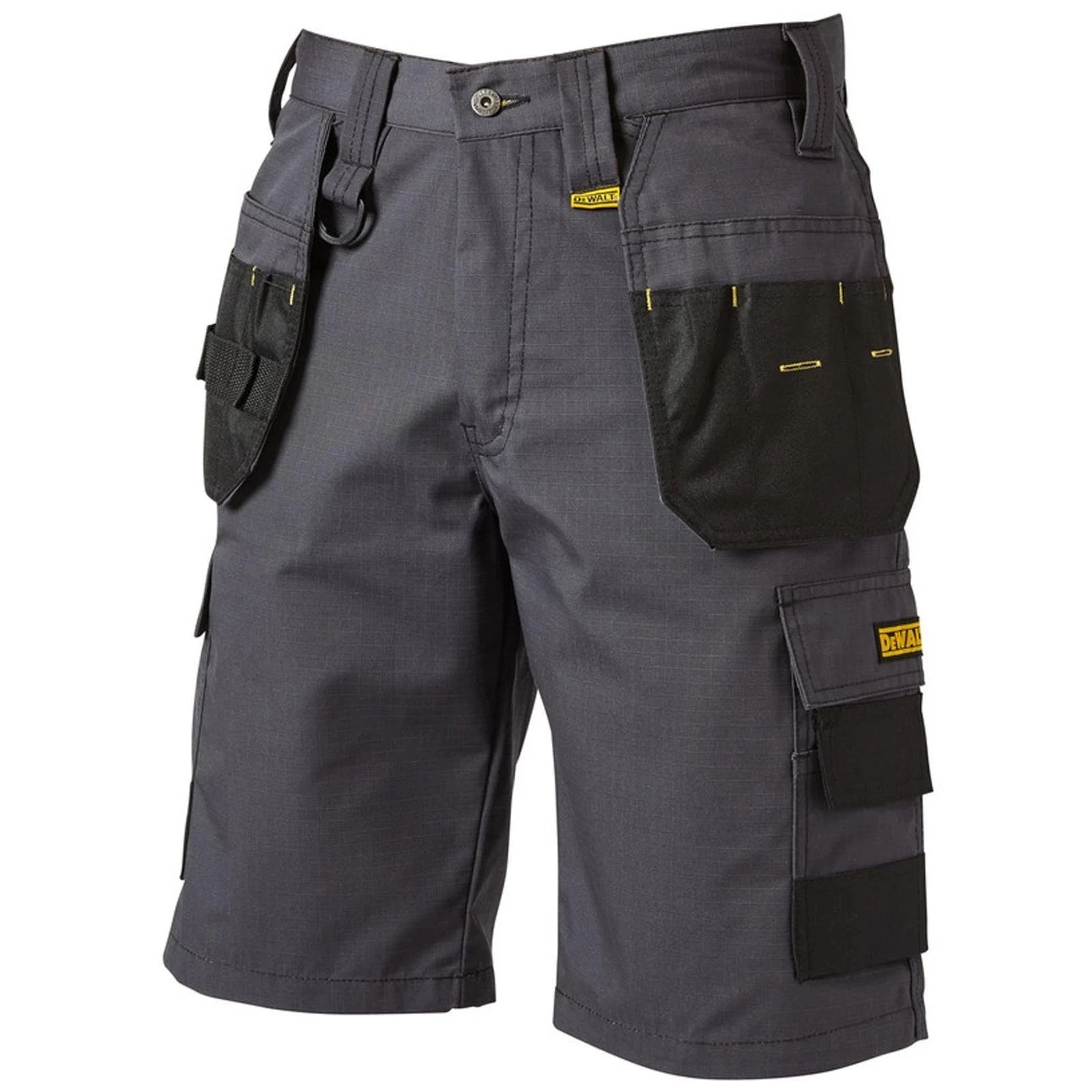 DeWALT Cheverley grey rip-stop cargo holster multi-pocket work shorts
Opens in a new window or tab