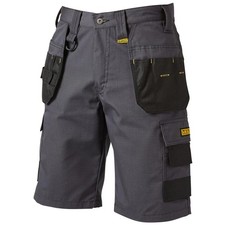 DeWALT Cheverley grey rip-stop cargo holster multi-pocket work shorts
