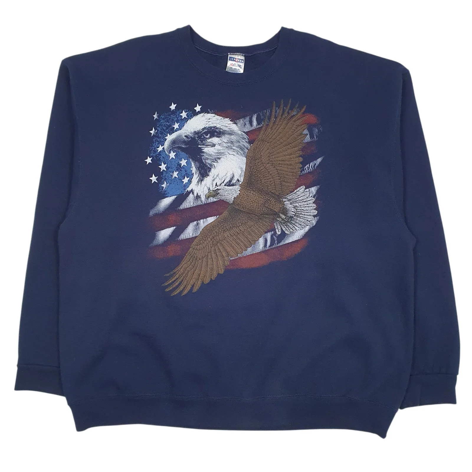 JERZEES Crewneck Graphic Jumper Sweatshirt Mens XXL