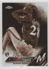 2016 Topps Chrome Sepia Refractor Jorge Lopez #94 0c4