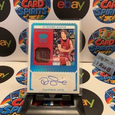 2023-24 Panini Crown Royale Euro League Vladimir Lucic Platinum Logo Patch Auto