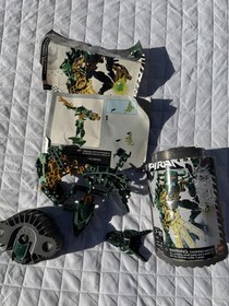 LOT Set 15 Lego Bionicle Figures W/original Cannisters & Instructions. As Is.