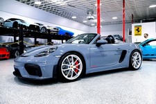 2023 Porsche 718 SPYDER Manual ARCTIC GREY...890 Miles...Rare 6sp Manual
