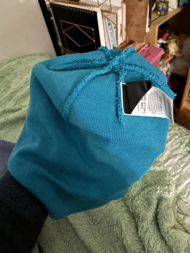 Lagoon Blue The North Face 标志盒铐无檐便帽均码男女通用 — 第 3/4 张图片