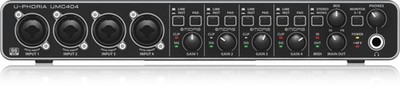 UMC404HD Audiophile 4x4, 24-Bit/192 Khz USB Audio/MIDI Interface with Midas M...