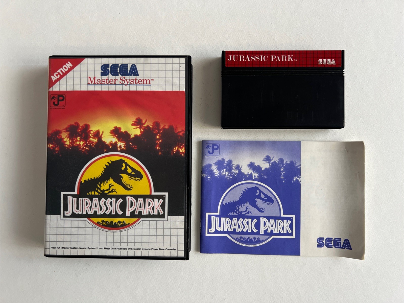 Jurassic Park - SEGA Master System COMPLET - SEGA FRA/EUR TBE +++ 100% Officiel
